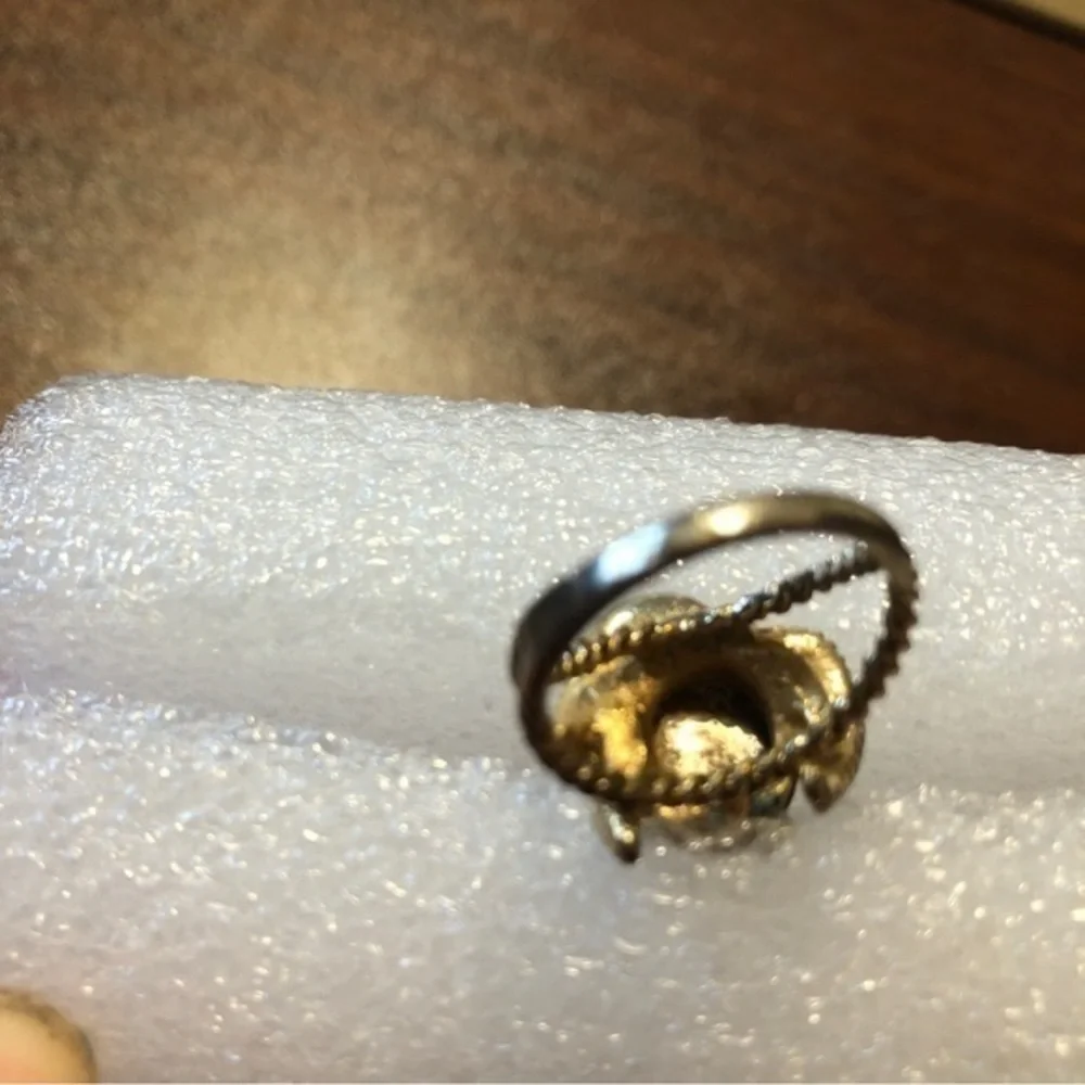 Antique tiger eye twist rope‎ band ring